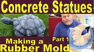 Concrete Statues - Complete Guide to Make Garden Art (Part 1 - Making the Latex Rubber Mold)