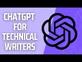 Chatgpt for technical writers