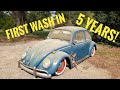 FIRST Wash in (5 YEARS) Forgotten 1966 VW Beetle