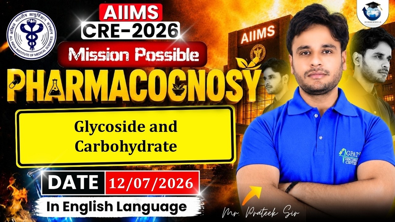 Glycosides and Carbohydrates in Pharmacognosy