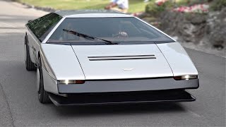 ONE-OFF Aston Martin Bulldog Start Up &amp; Driving | AMAZING Concept Car of the 80s @ Villa d&#39;Este 2022