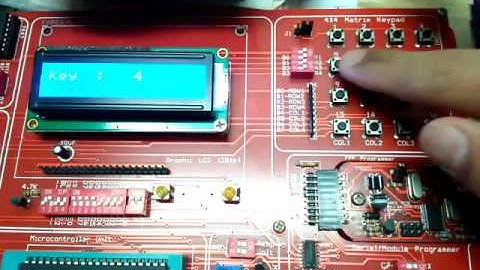 LCD & Keypad interface PIC18F4550 MikroC FEPSP5  pic development kit