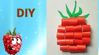 Как сделать ягоду малину из бумаги/ DIY a paper raspberry