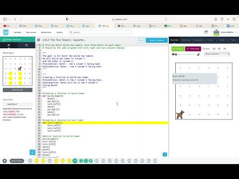 Codehs Python 2.8 Video Tutorial: Super Karel
