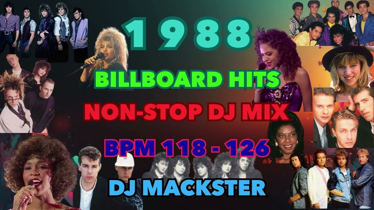 1988 Billboard Hits Non Stop Mix | 80s Dance Classics BPM 118