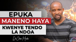 Dr. Chris Mauki: Epuka maneno haya 8 wakati wa tendo la ndoa