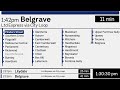 Ins and outs of the belgrave line