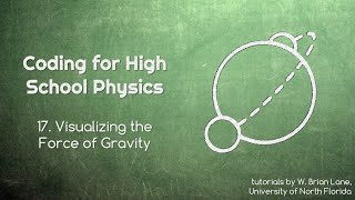 Coding For High School Physics 17 Visualizing The Force Of Gravity