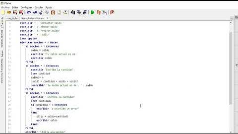 Simulación De Un Cajero Automático en PSeInt