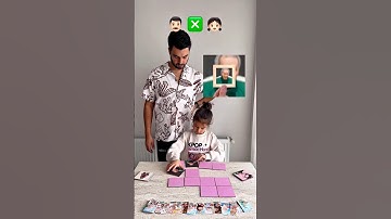 1vs1 👨🏻👧🏻 Memory Test Who Wins This Round? #memorytest #challenge #funnygame #familyfun