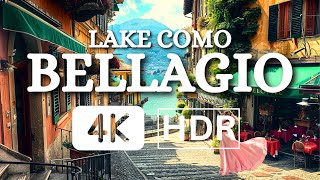 Bellagio, Italy: Lake Como - Walking Tour 4K HDR - Lake Como's Most Picturesque Town | Walking Tour