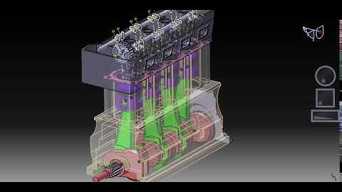 Engine simulation with Catia