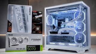     Ryzen 9 9900X + RTX 5070 White PC Build | Satisfying Time-Lapse