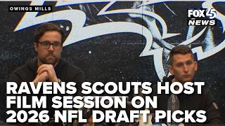 Baltimore Ravens scouts host film session on recent 2026 NFL Draft picks