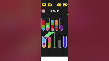 Water sort puzzle level 67#walkthrough #puzzlegame