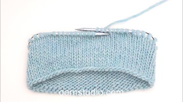 How to work stocking stitch (in the round) – UK / US knitting style