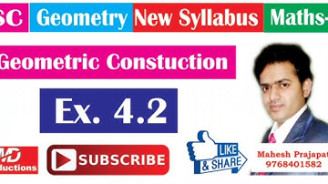 10th Geometry Practice Set 4.2 | Geometric construction | Mahesh Prajapati | Construction Tangents