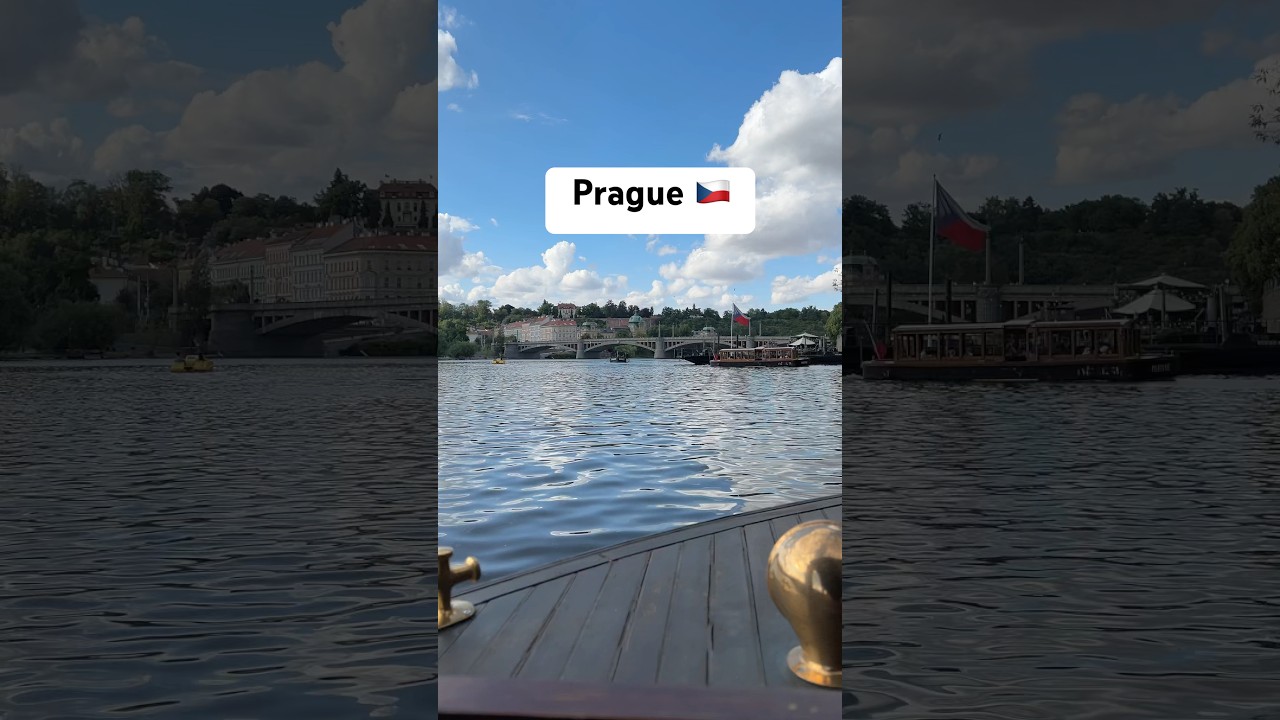 Prague from the water &mdash; a quiet boat trip through the city🇨🇿