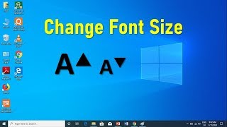 how to change font size on windows 10