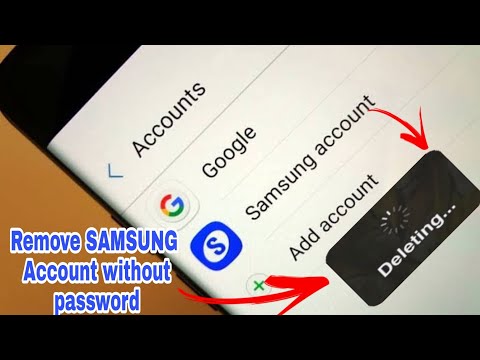 Remove SAMSUNG account without password from  ,s7,s8,s9,s10,s20,s21, plus all NOTE & A series 2021