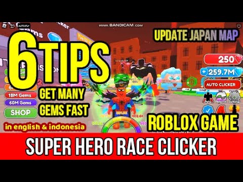 💥 Super Hero Race Clicker - Roblox