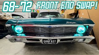 COMPLETE How-To 1973 to 1968-1972 Nova Front End Swap/Conversion