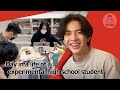 Day in a life of a experimental high school student  vis vlogs