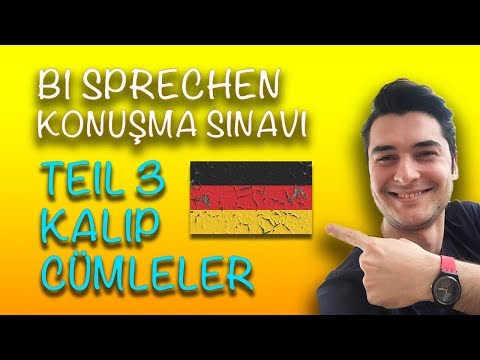 ALMANCA B1 SINAVI - KONUŞMA BÖLÜMÜ - TEIL 3 ( Almanca Dersleri )