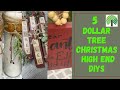 5 DIY DOLLAR TREE 🎅HIGH END CHRISTMAS 🎄 AFFORDABLE &amp; EASY CHRISTMAS DIYS  HIGH END LOOKING CHRISTMAS