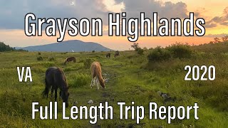 Grayson Highlands  Mt Rogers High Country  Jefferson NF VA | 3day Backpacking Report