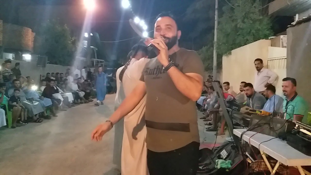 جوبي روساني الانبار  علاء الانباري مع الفنان حامد الفراتي في حي الفرات