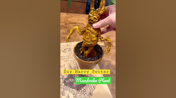 I made the Mandrake from Harry Potter 🪴🪄✨ #harrypotter #diycrafts #nerdy
