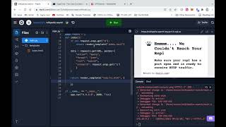 Flask Project: Search using Wikipedia API