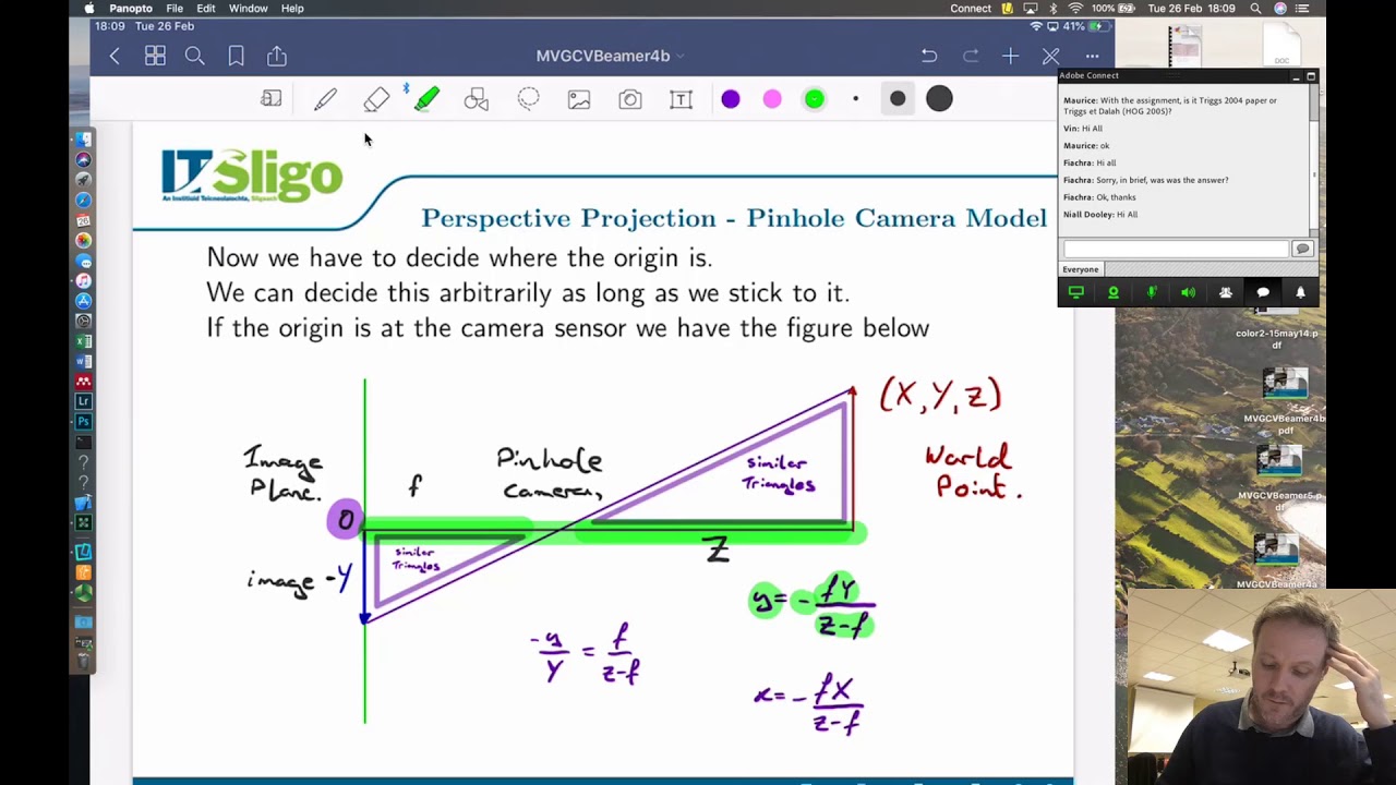 Lecture 4B Modelling the Camera
