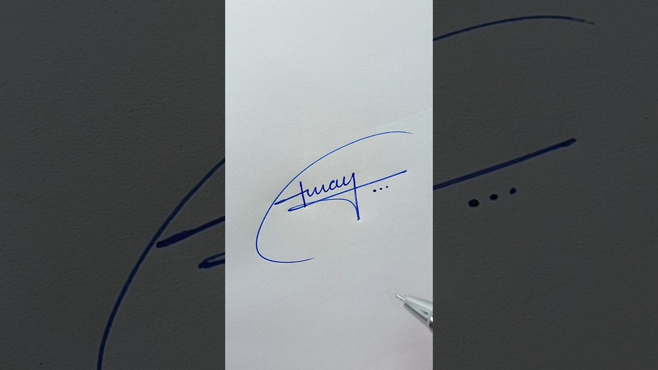 How to sign aman name signature? 