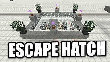 Minecraft PS4 - HIDDEN ESCAPE HATCH - Tutorial ( PS3 / XBOX / WII / PE )