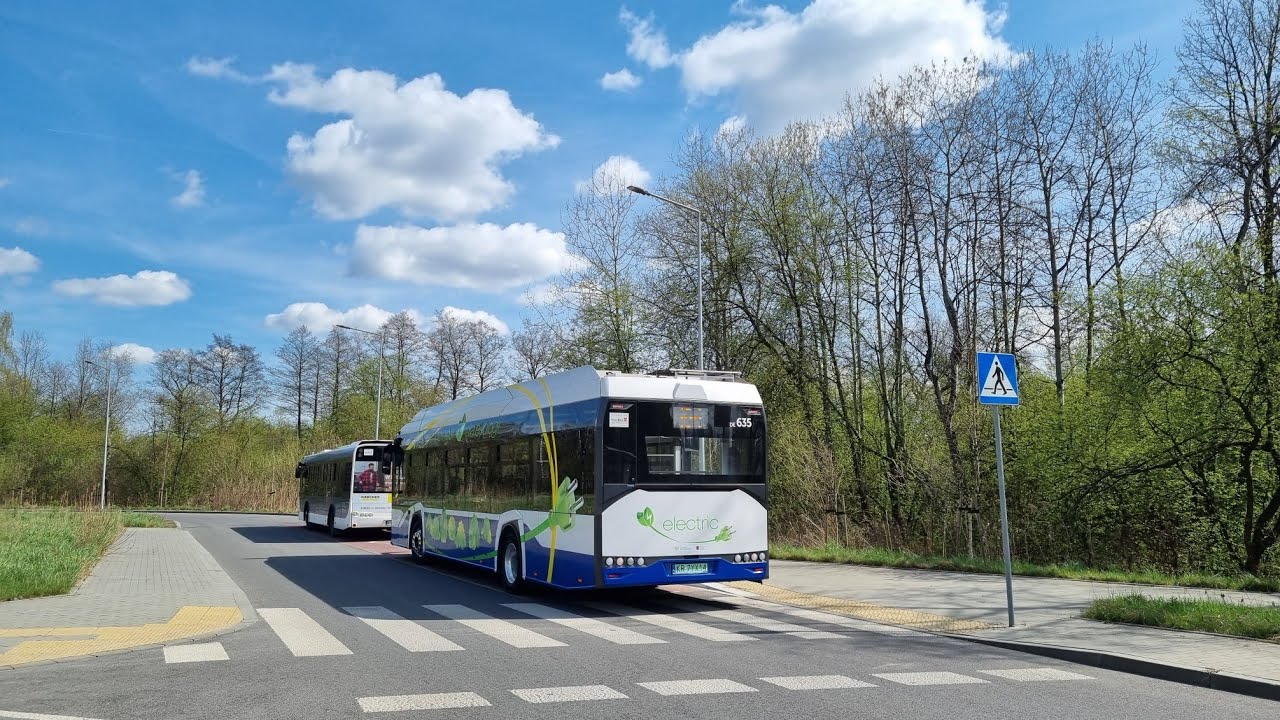 MPK Kraków - linia 104 | Solaris Urbino 12 IV FL Electric #DE635