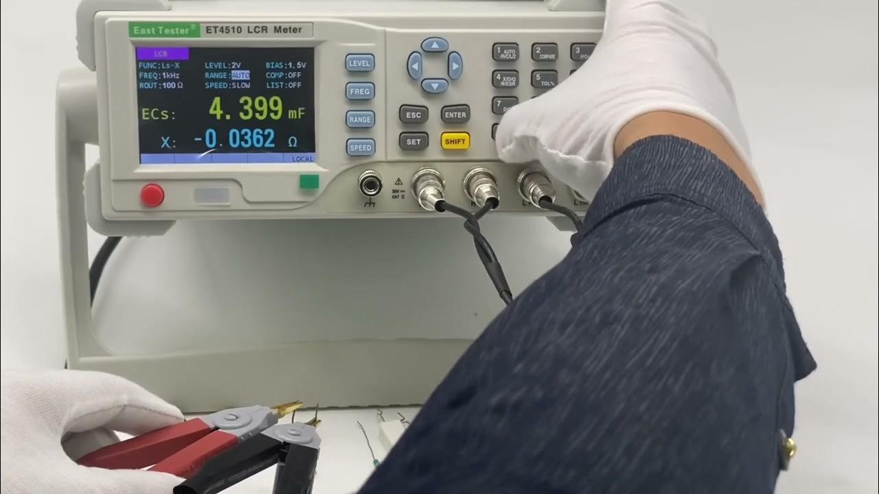 ET4510 capacitance meter inductance meter LCR meter YouTube