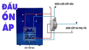 Cách Đấu Ổn Áp Điện 1 Pha | Đấu Cầu Dao Đảo Chiều