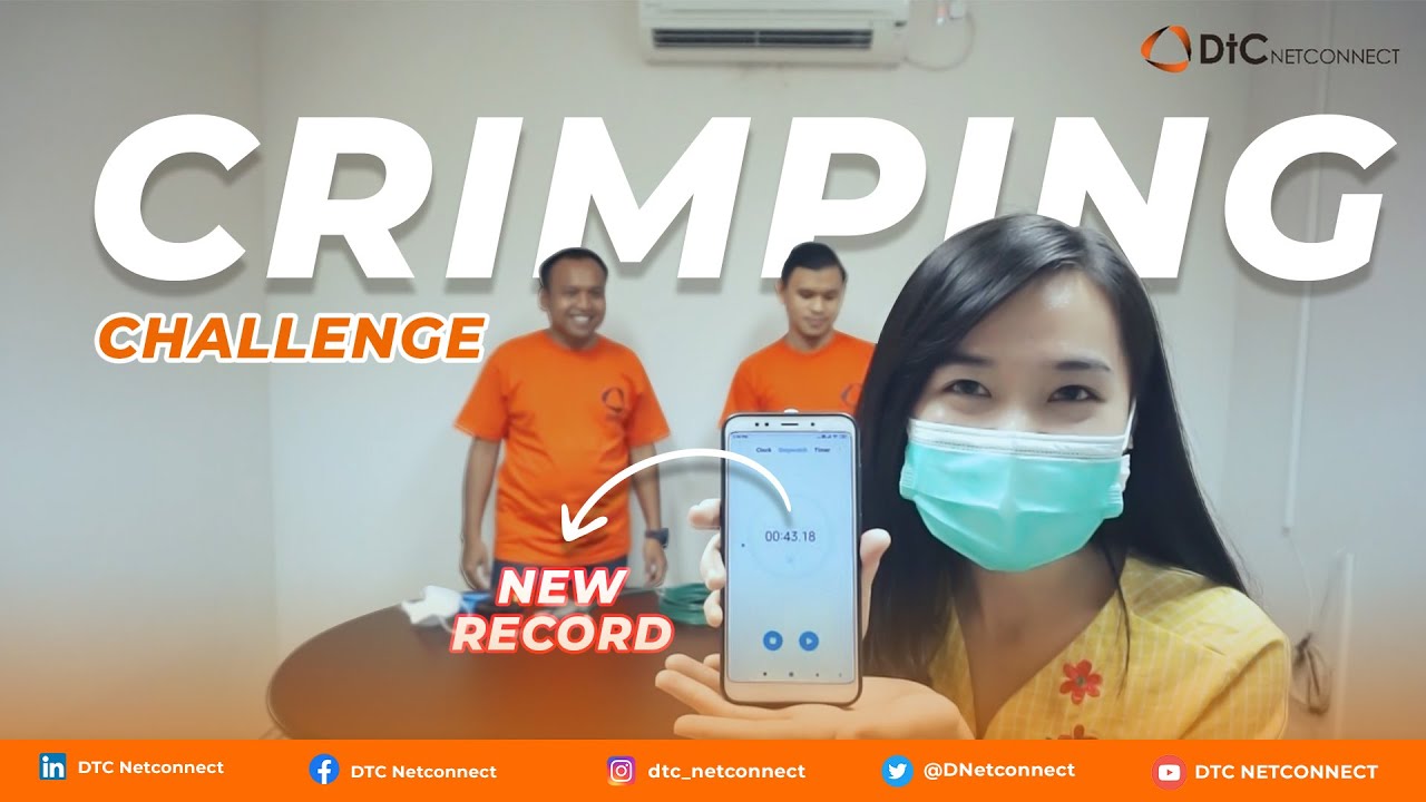 TERMINASI KABEL LAN/CRIMPING CHALLENGE DTC NETCONNECT