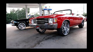 Two of the cleanest 71 Chevy Chevelle on 24s Forgiatos in Georgia