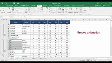 Aula 14 - Curso intermediário - Como inserir rapidamente subtotais no Excel? - RAL TREINAMENTOS