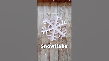 雪の結晶の簡単な折り紙チュートリアル｜紙で作る雪の結晶の作り方｜紙で作る雪