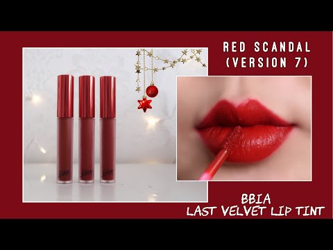 Bbia Màu Đỏ Cam - [REVIEW & SWATCH] BBIA LAST VELVET LIP TINT VERSION 7 | RED SCANDAL | SON ĐỎ MÙA LỄ HỘI💄| kieuchinh