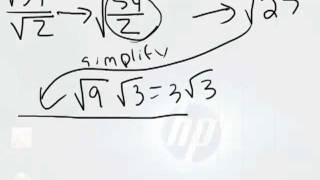 How To Divide Square Roots