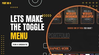 Let`s Make the Toggle Menu with Toggle Icon for a Website Let`s Make the Toggle Menu with Toggle Icon for a Website