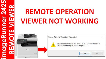 UNABLE TO ASSESS REMOTE OPERATION VIEWER