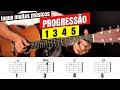 A PROGRESSÃO DE ACORDES que desenvolve o ouvido - Aprenda ouvindo a tocar violão 🎸👊