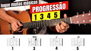 A PROGRESSÃO DE ACORDES que desenvolve o ouvido  Aprenda ouvindo a tocar violão