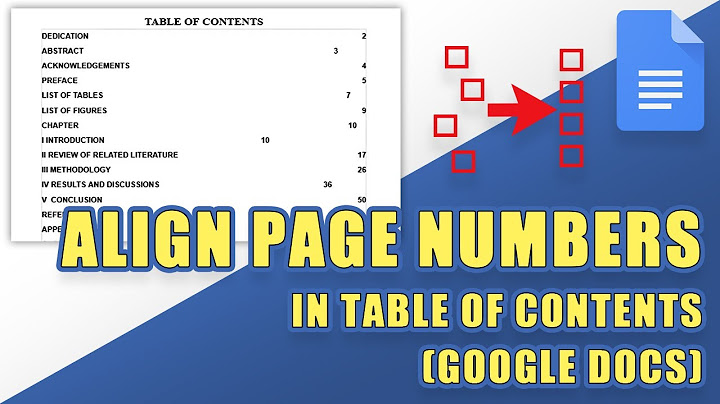 How to make page numbers in google docs